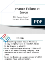 Governance Failure at Enron: DR. Hassan Yussef Student: Abeer Nour