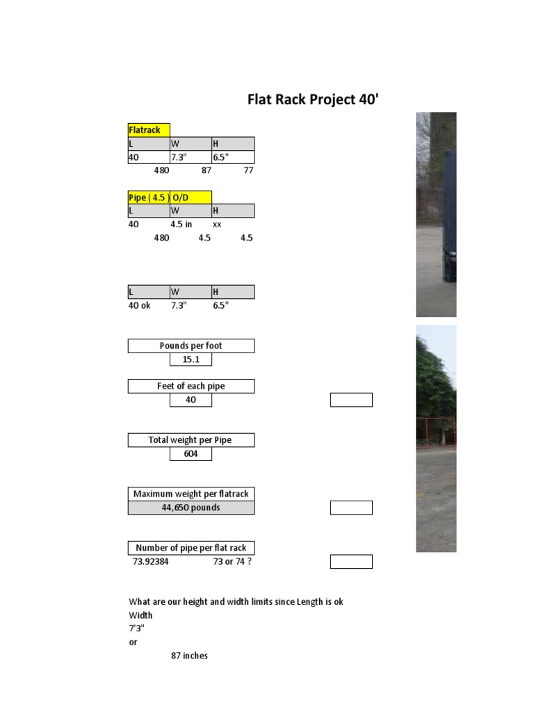 Flat Rack Project 40': Flatrack | PDF