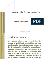 Diseño de Experimentos Cuadrados Latinos