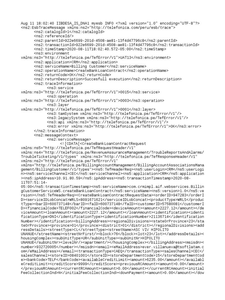 Error Uat13 Log | PDF | Soap | Hypertext Transfer Protocol