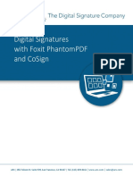 Digital Signatures With Foxit Phantompdf and Cosign