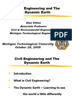 Civil Engineering and The Dynamic Earth