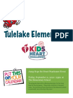 Tulelake Elementary: Jump Rope For Heart Fundraiser Event Friday, September 11, 2020 12pm at The Elementary School