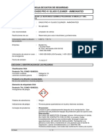 MSDS - Oasis Pro 41 Glass Cleaner-Ammoniated