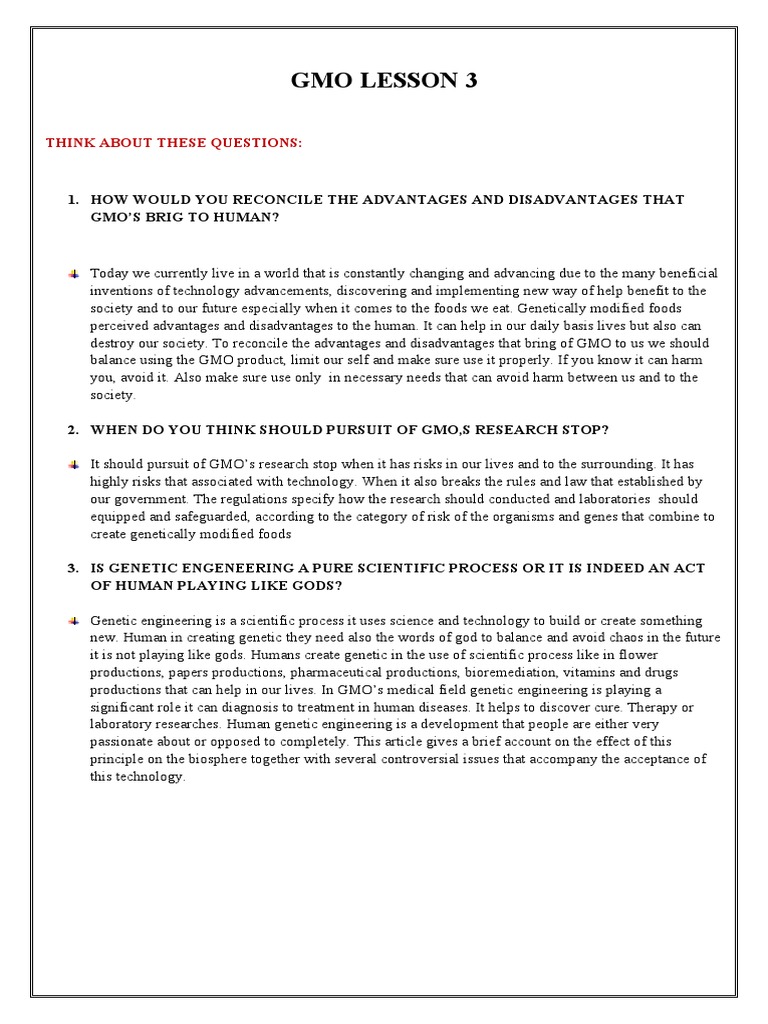 GMO, Nanotechnology, and Gene Therapy Insights | PDF | Global Warming ...