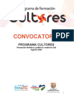 Convocatoria Programa Cultores 1 PDF