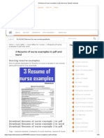 Sample Contracts: 3 Resume of Nurse Examples in PDF and Word