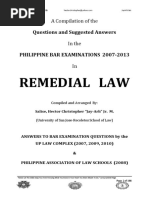 Remedial Law Philippine Bar Examination Questions and Suggested Answers Jayarhsalspdf