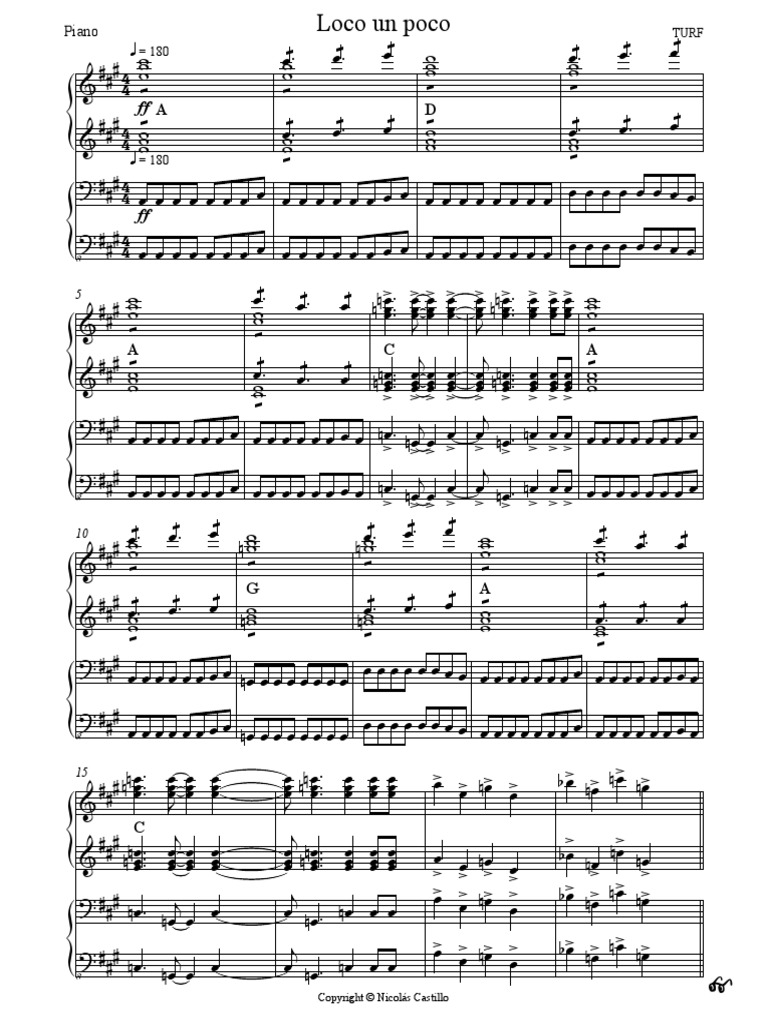 Loco Un Poco - Piano PDF | PDF | Business