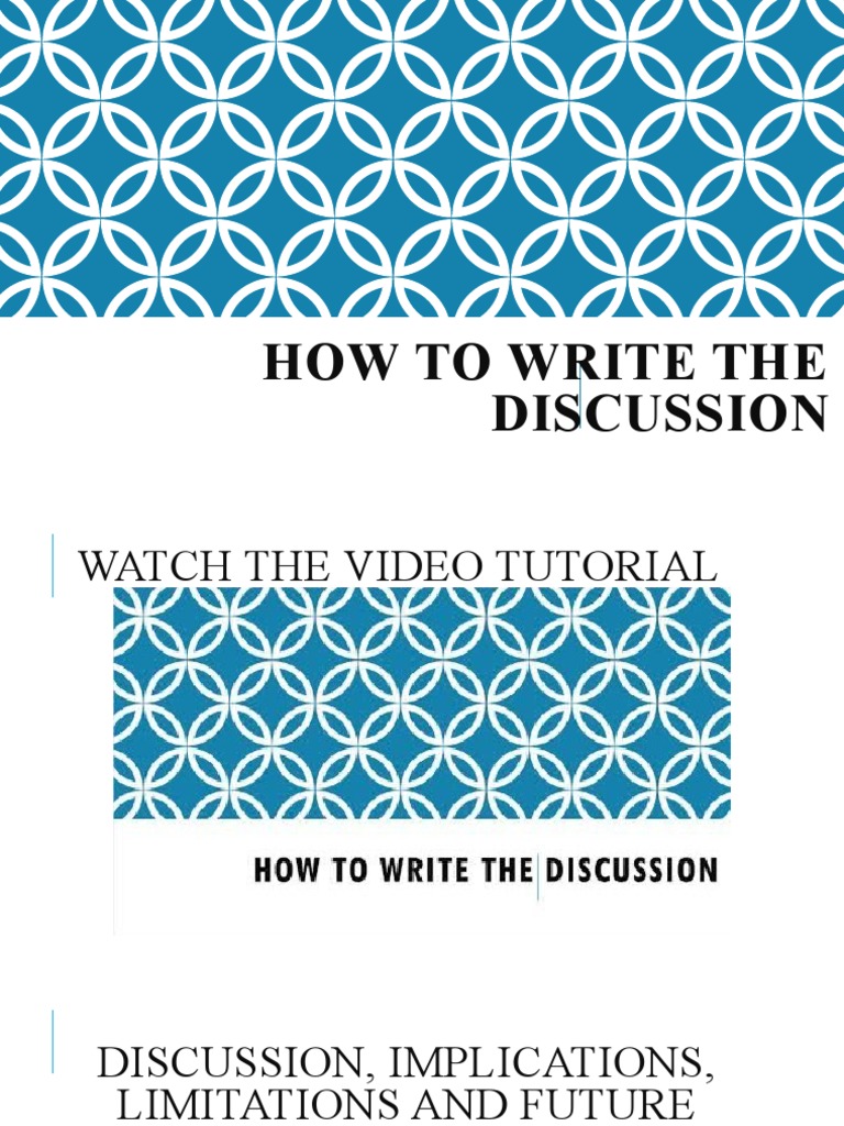 How To Write The Discussion Section | PDF | Job Satisfaction | Marketing