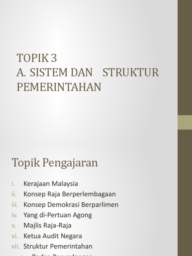 Sistem Pemerintahan Image 2