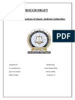 Rough Draft: Nature and Functions of Quasi - Judicial Authorities