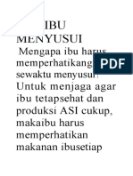 Gizi Ibu Menyusui