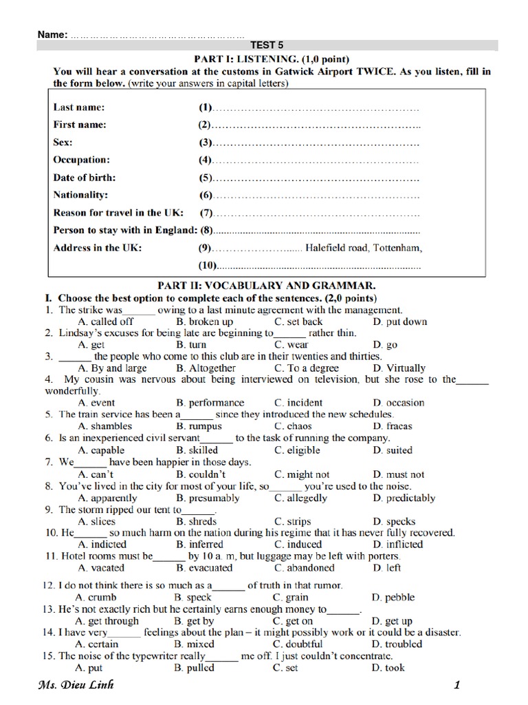 Test 5 PDF | PDF
