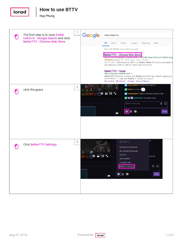 How to Enable BetterTTV Emotes | PDF