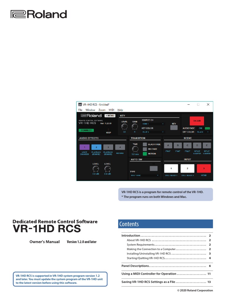 VR-1HD RCS v120 Eng01 W PDF | PDF | Icon (Computing) | Computer File