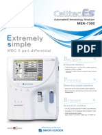 MEK-7300 Automated Hematology Analyzer Features Stress-Free Simple Operation