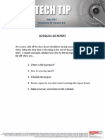 Schedule Log Report: July 2013 Primavera P6 Version 8.2