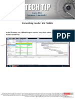 August - 2013customizing Headers and Footers