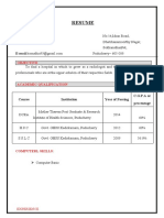 Radiologist Resume - Komathi S