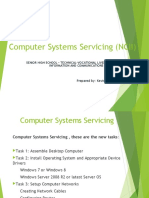 Computer Systems Servicing (NCII) Senior High School Technical-Vocational Livelihood Track ICT