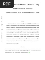 High Dimensional Channel Estimation Using Deep Generative Networks