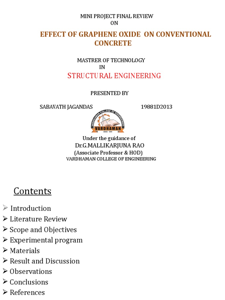 Mini Project Final Review | PDF | Nanotechnology | Graphene