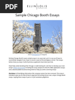 Sample Chicago Booth Essays