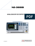AE-366B Manual Analisador de Espectro
