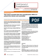 Time Spent in Hospital After Transplant