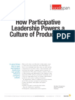 How Participative Leadership Powers A Culture of Productivity