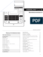 Tc-Helicon Voicelive Touch 2 Reference Manual de