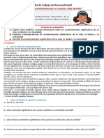 Familia y comunidad: Sucesos significativos a lo largo del tiempo