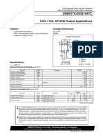 2SB817C/2SD1047C: 140V / 12A, AF 80W Output Applications