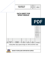 Data Sheet For Spray Nozzle