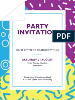 Party Invitation Example 1