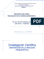 Sesión Nro 2 - Investigación Científica - Descripción de La Realidad Problemática