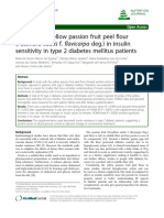 Hipoglucemia de Maracuya