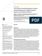 Diagnóstico No Invasivo de Displasias Esqueleticas Letales en Plasma Materno (Targeted Captured Sequencing of Maternal Plasma Dan2016