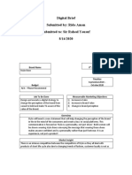 Digital Brief Submitted By: Rida Aman Submitted To: Sir Raheel Yousuf 8/14/2020