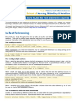 In-Text Referencing: APA Referencing Style Guide For Non-Electronic Sources