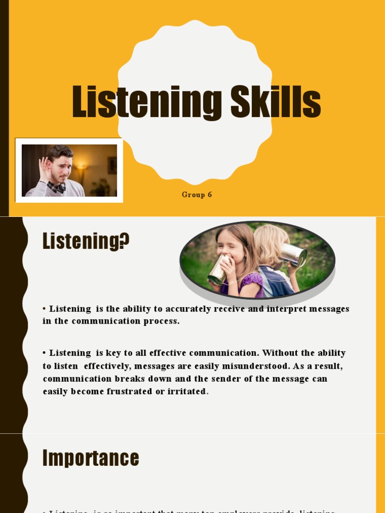 Mastering Effective Listening Skills | PDF | Body Language | Nonverbal ...
