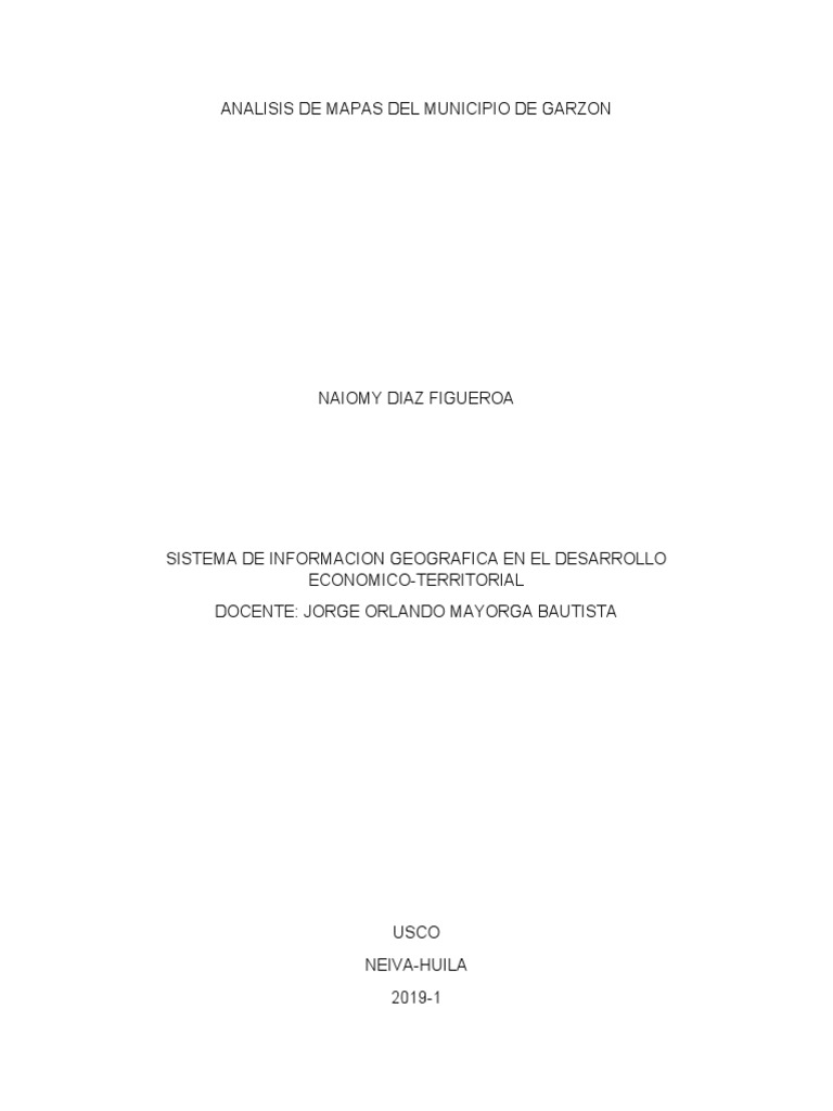 Analisis de Mapas de Garzon | PDF | Suelo | Los bosques
