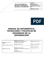 Manual de It y Politicas de Seguridad de La Informacion v4 Octubre de 20180