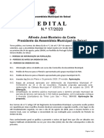 Ordem de Trabalhos e documentação - 3ª Sessão Extraordinária de 2020 (24/08/2020) - Assembleia Municipal do Seixal 