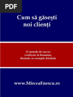 Mircea Enescu - Cum sa gasesti noi clienti