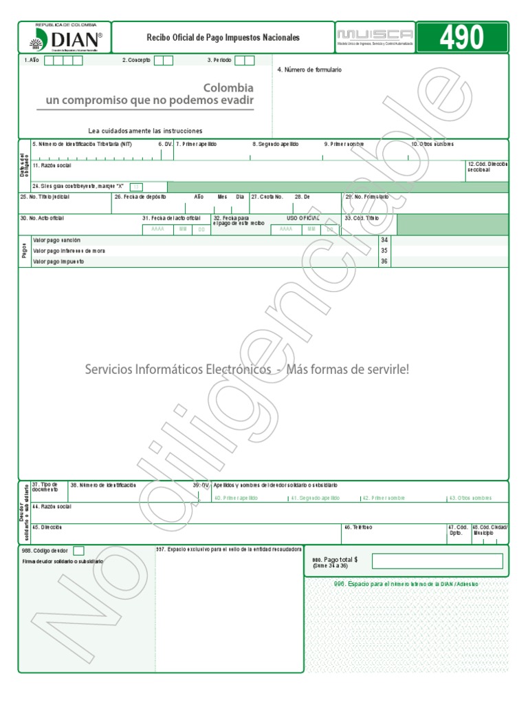 Formulario 490 2018 PDF | PDF | Impuestos | Economias