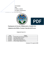 Fundamentos de Derecho Administrativo y Estudio de la Administración Pública, Nociones Generales del Proceso