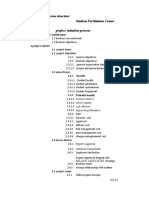 Work Breakdown Structure Student Facilitation Center Wbs Code Project Intiation Process