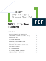 Glossary: Lean Six Sigma Green & Black Belt